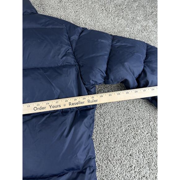 Vintage Woolrich Jacket Mens Small Blue Goose Down Puffer Coat Winter Nylon 90s - Picture 11 of 12